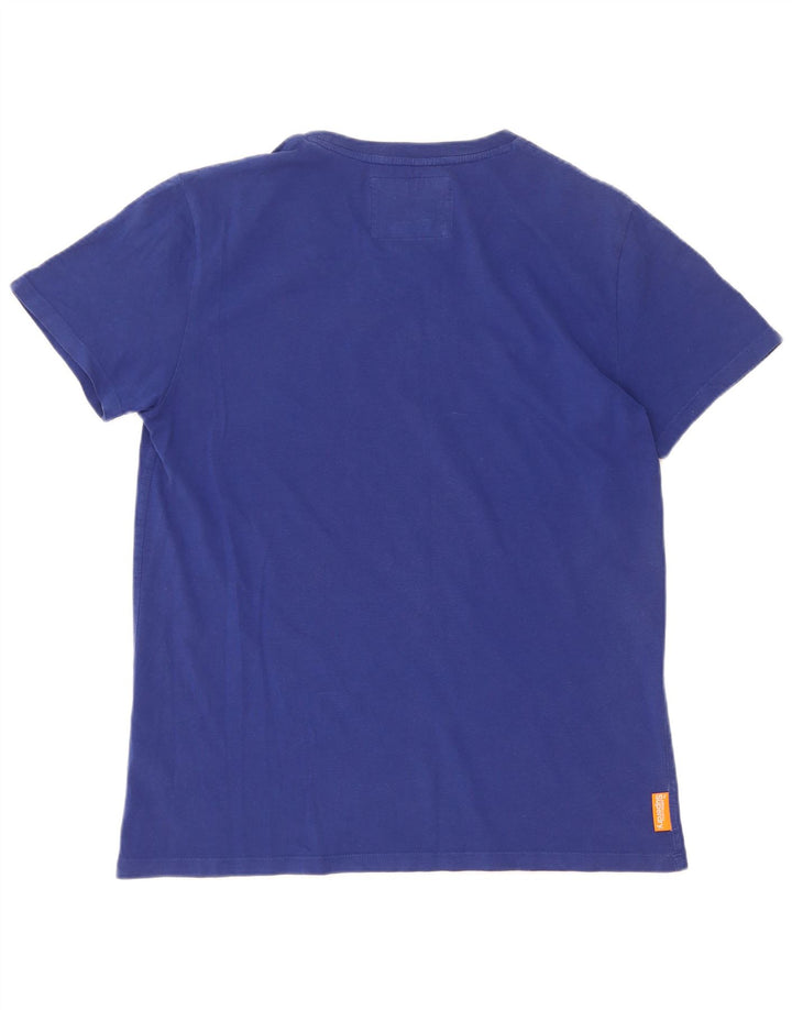 Superdry Mens T-Shirt Top Large Blue Cotton