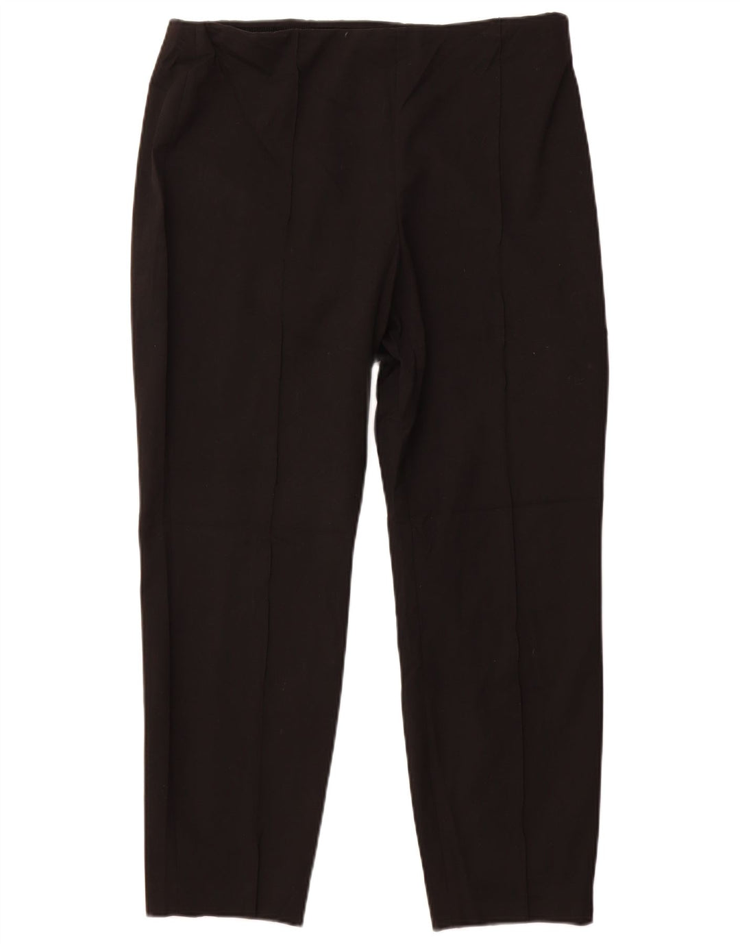 CALVIN KLEIN Womens Slim Casual Trousers US 14 XL W34 L27 Black Polyester