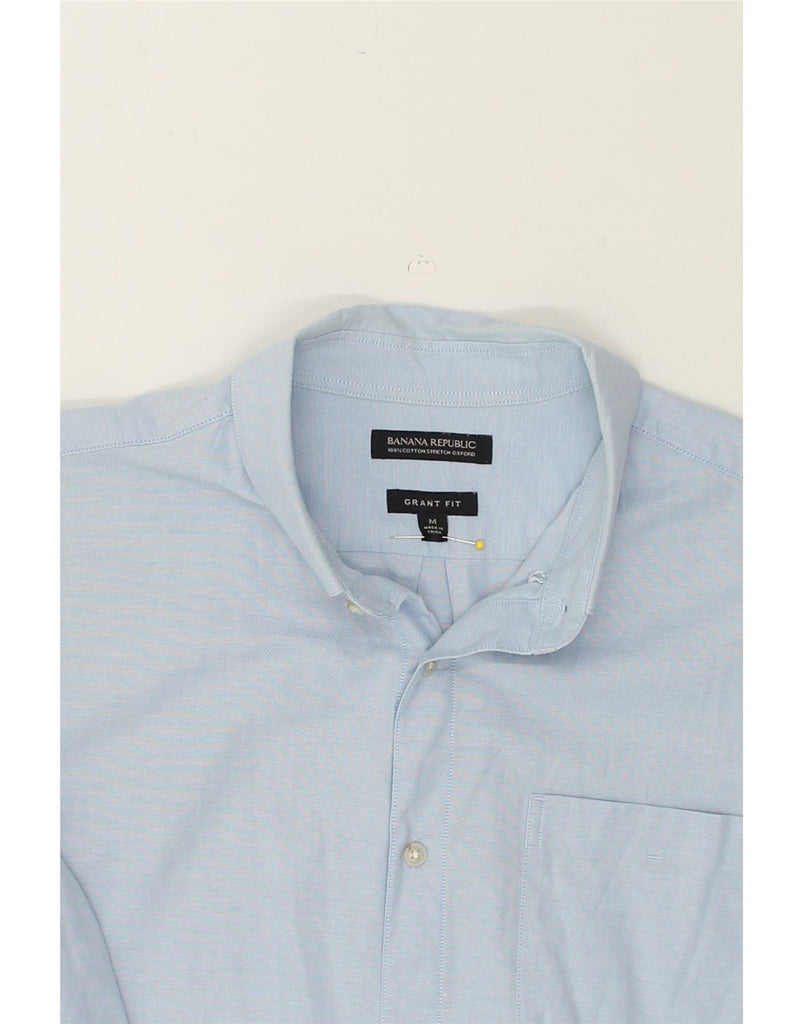 BANANA REPUBLIC Mens Stretch Oxford Grant Fit Shirt Medium Blue Cotton | Vintage Banana Republic | Thrift | Second-Hand Banana Republic | Used Clothing | Messina Hembry 