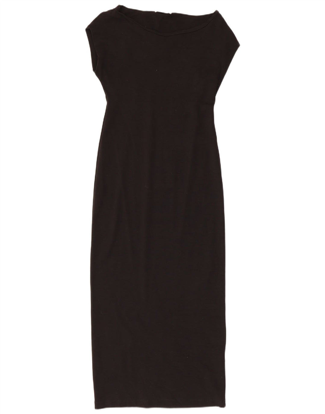 Zara Womens Maxi Dress UK 14 Large Black Cotton