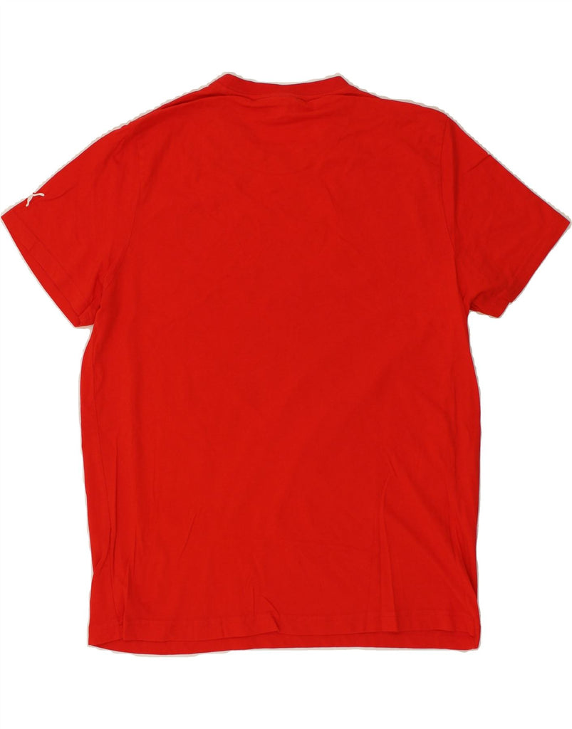 PUMA Mens Graphic T-Shirt Top XL Red | Vintage Puma | Thrift | Second-Hand Puma | Used Clothing | Messina Hembry 