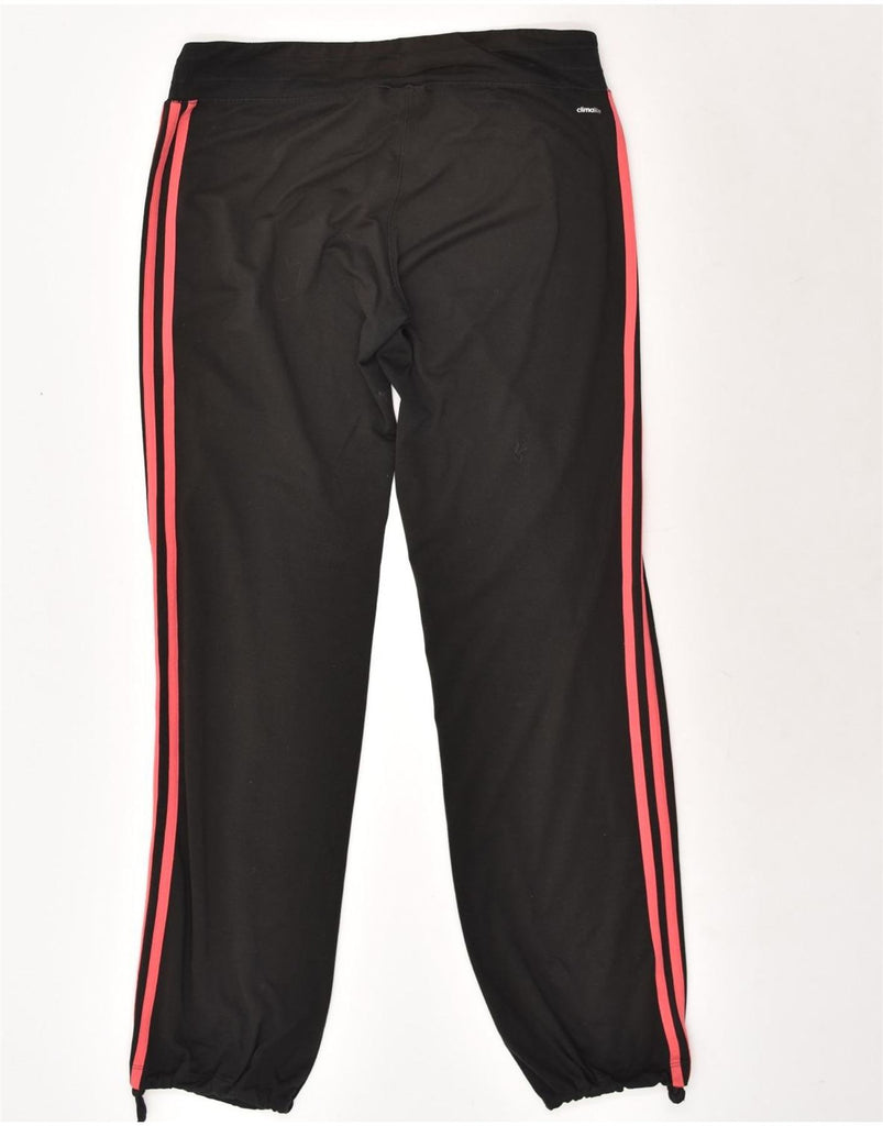 ADIDAS Womens Climalite Tracksuit Trousers Joggers UK 12/14 Medium Black | Vintage Adidas | Thrift | Second-Hand Adidas | Used Clothing | Messina Hembry 