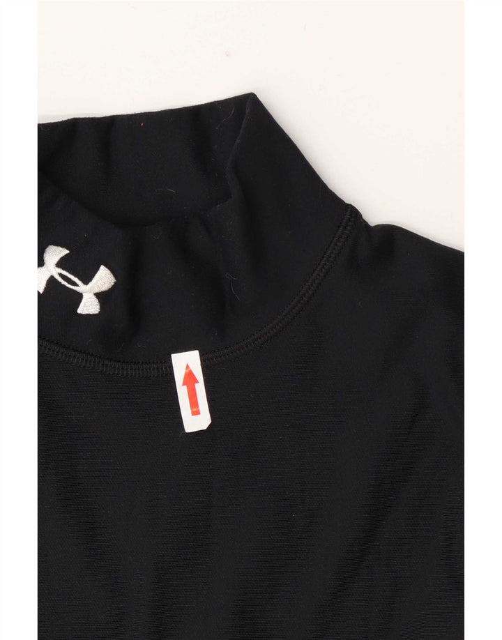 Under Armour Mens Cold Gear Top Long Sleeve Small Navy Blue Nylon