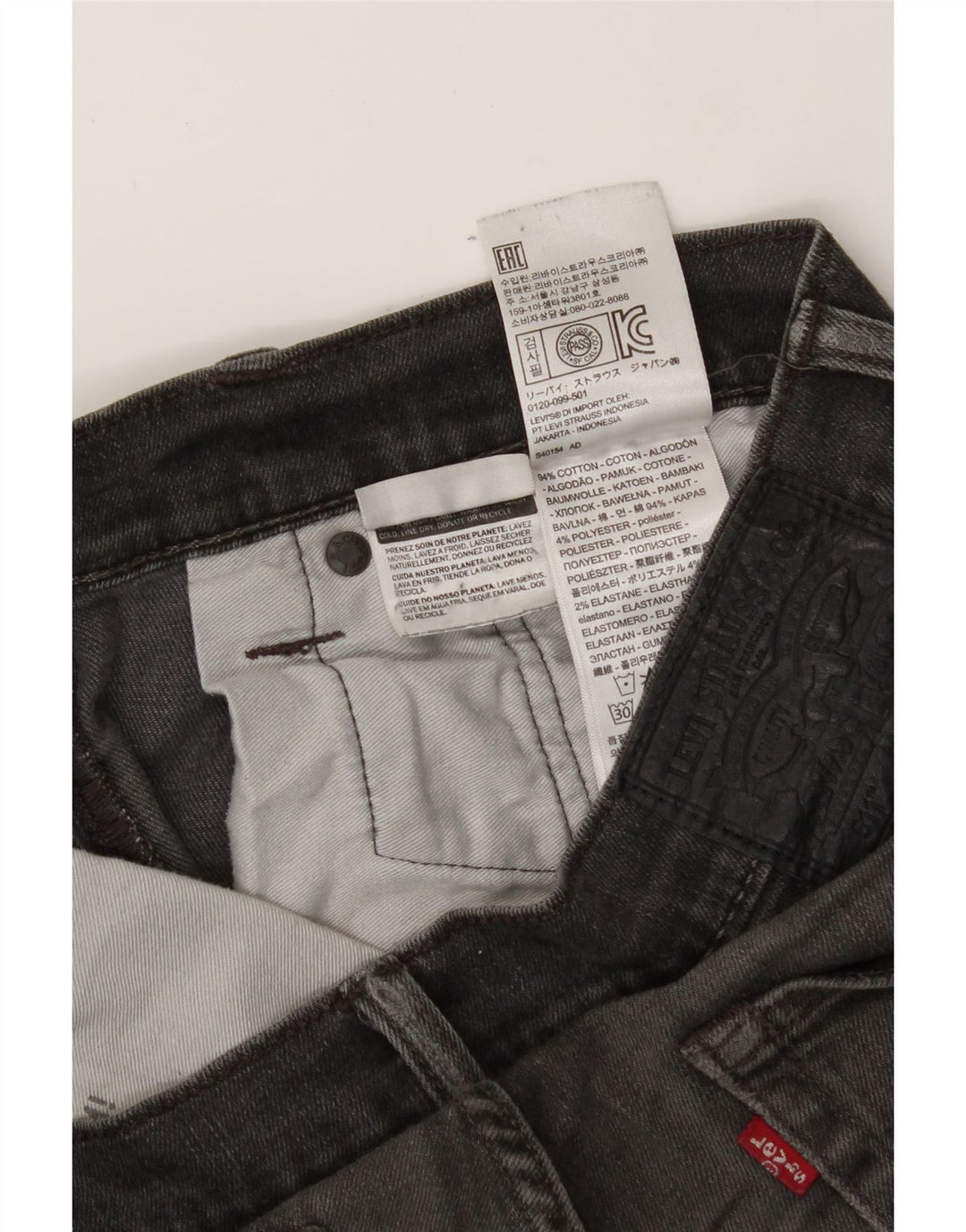 LEVI'S Mens 511 Slim Jeans W32 L31 Grey Cotton Vintage Levi's and Second-Hand Levi's from Messina Hembry 