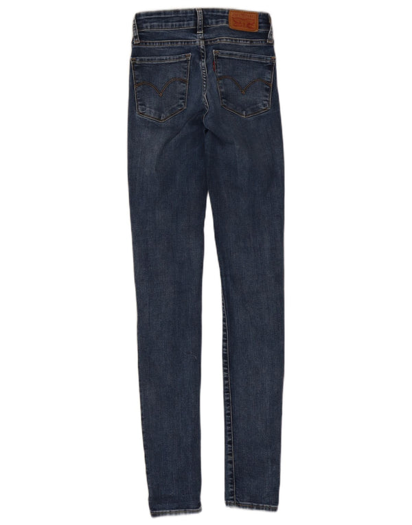 Levi's Womens 711 Skinny Jeans W23 L32 Blue Cotton