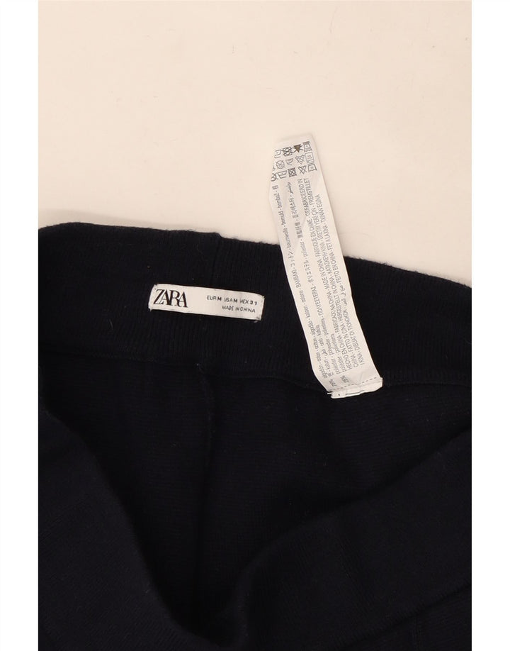 Zara Mens Casual Shorts Medium W31  Navy Blue Cotton