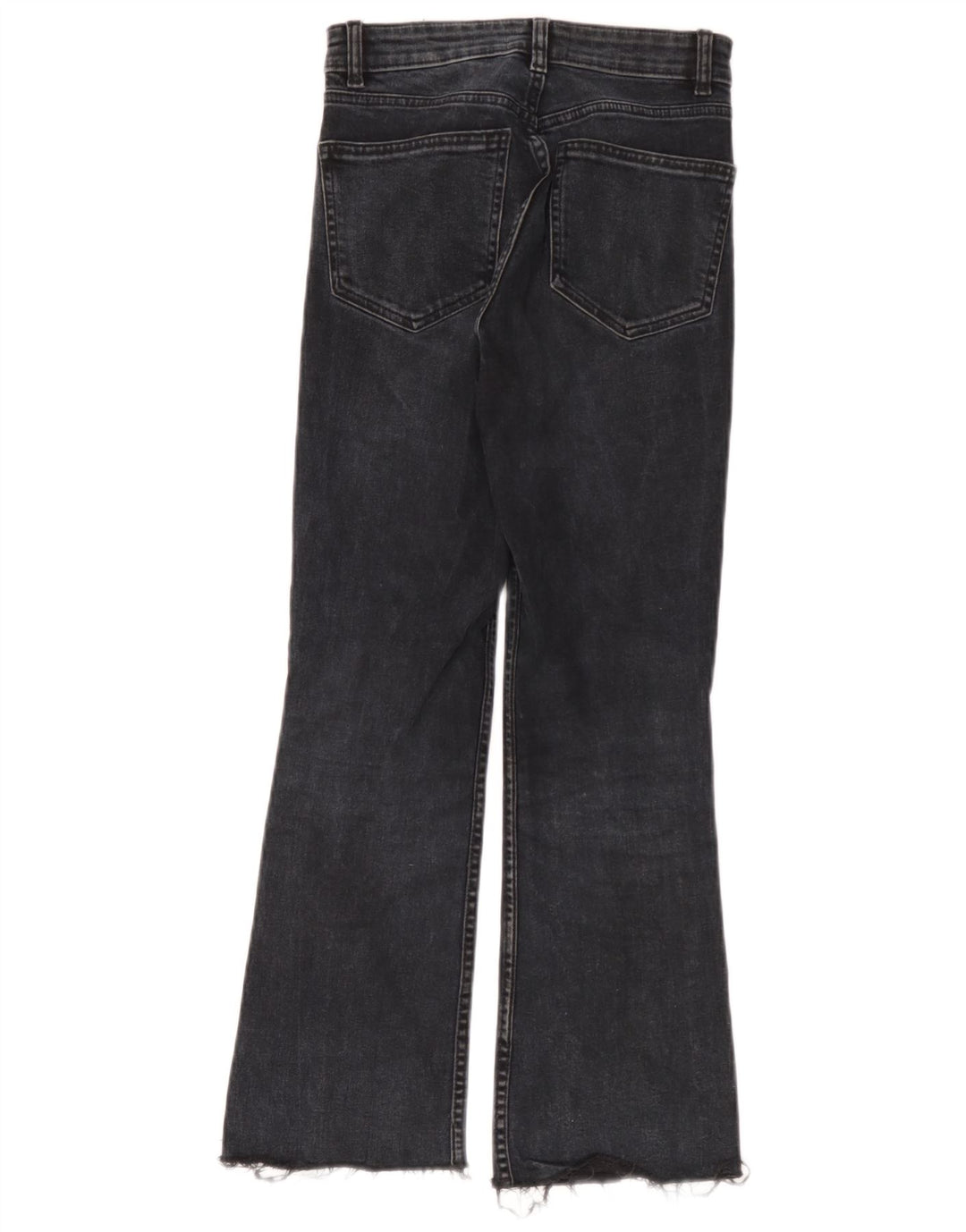 Zara Womens Flared Jeans EU 38 Small W28 L26 Black