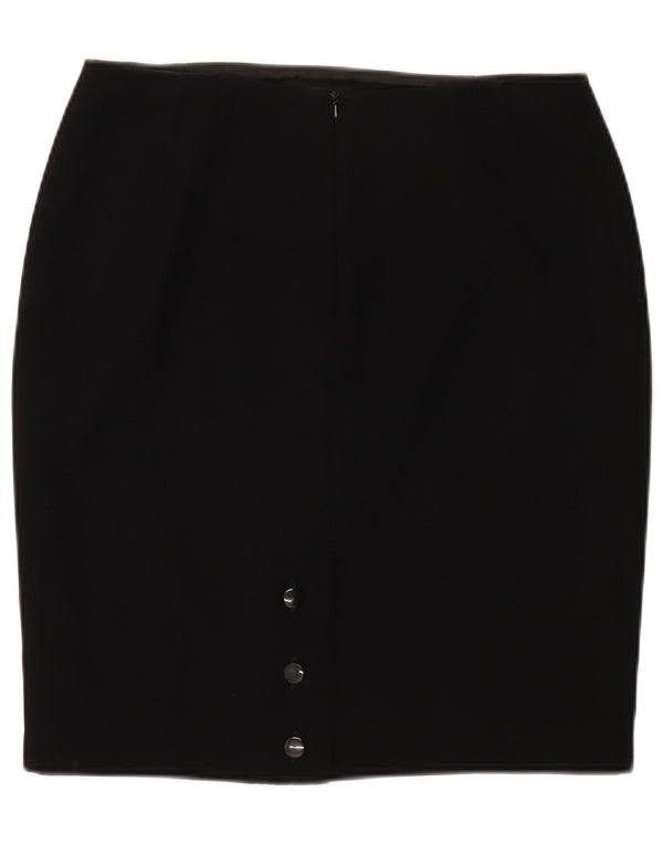 Minuet Womens Pencil Skirt UK 14 Large W32 Black Polyester