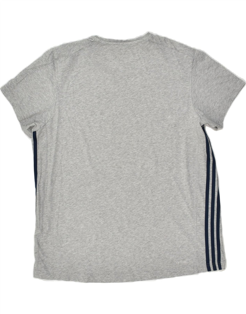 ADIDAS Mens Climalite T-Shirt Top XL Grey Cotton | Vintage Adidas | Thrift | Second-Hand Adidas | Used Clothing | Messina Hembry 