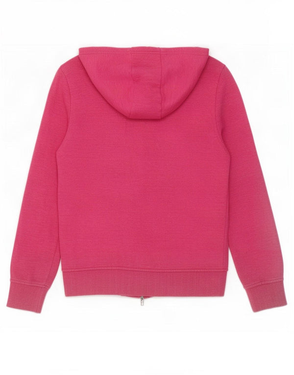 Hurley Girls Graphic Zip Hoodie Sweater 14-15 Years XL Pink Cotton