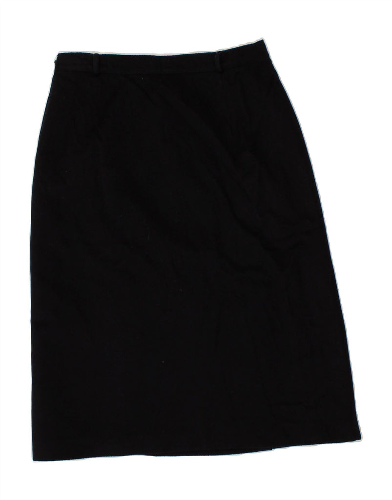 MARINA RINALDI Womens Straight Skirt Size 23 Medium W30  Navy Blue Wool | Vintage Marina Rinaldi | Thrift | Second-Hand Marina Rinaldi | Used Clothing | Messina Hembry 
