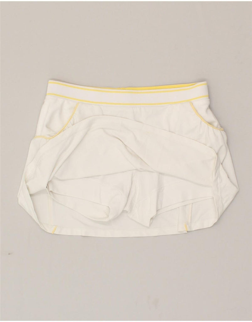 FILA Womens Skort UK 12 Medium  White Polyamide | Vintage Fila | Thrift | Second-Hand Fila | Used Clothing | Messina Hembry 