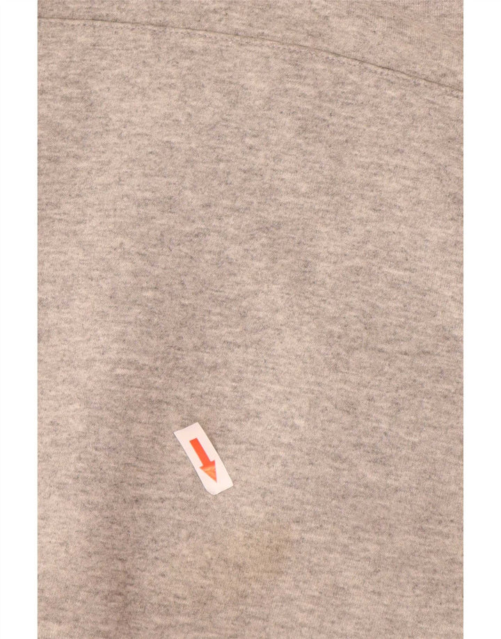 The North Face Mens Hoodie Jumper Large Grey Cotton
