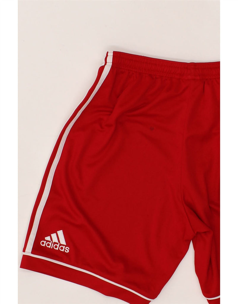 ADIDAS Boys Climalite Sport Shorts 13-14 Years  Red Polyester Vintage Adidas and Second-Hand Adidas from Messina Hembry 