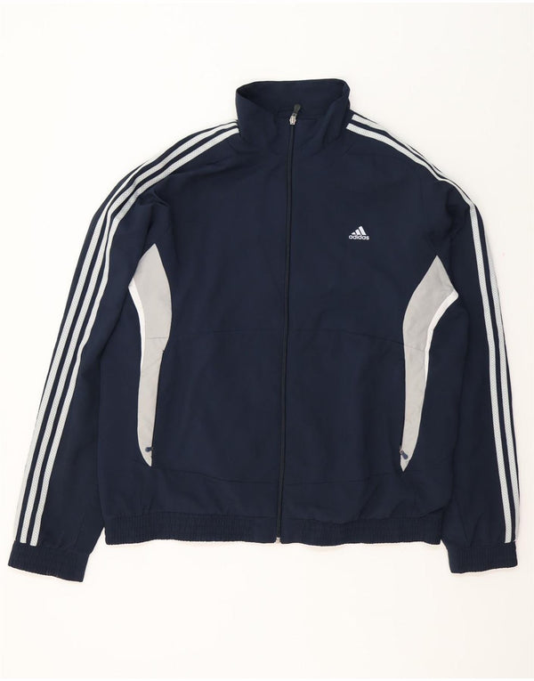 Adidas Mens Clima 365 Tracksuit Top Jacket 2XL Navy Blue Colourblock