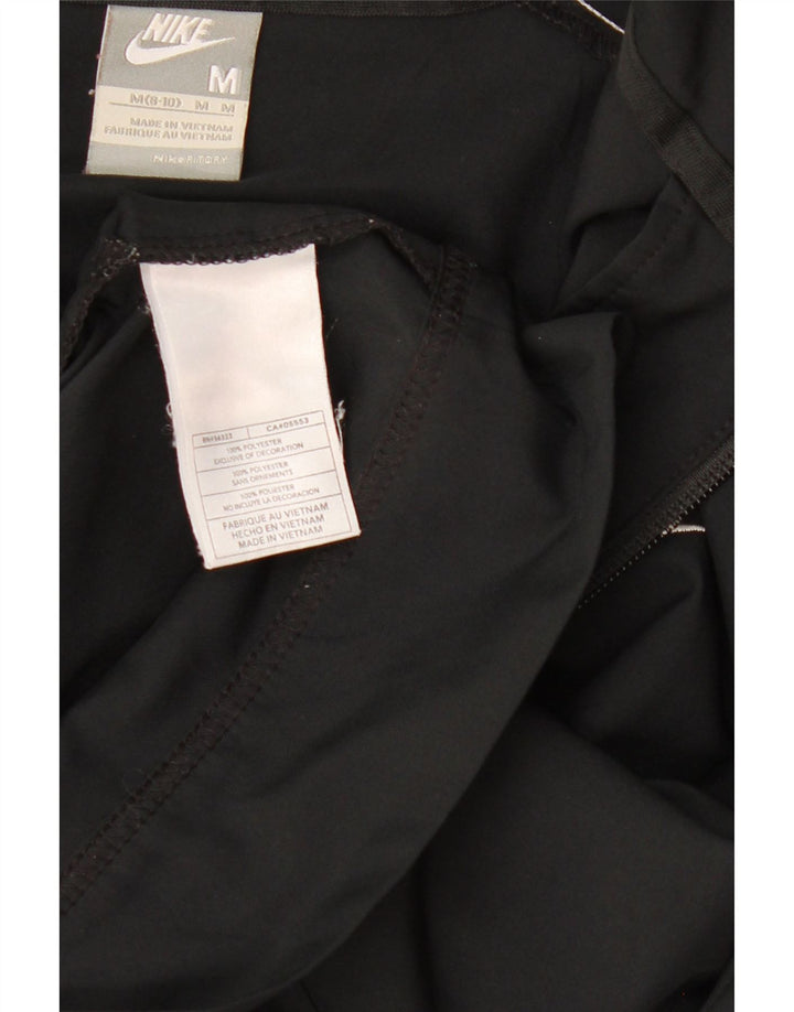 NIKE Womens Tracksuit Top Jacket US 8/10 Medium Black Polyester Vintage Nike and Second-Hand Nike from Messina Hembry 