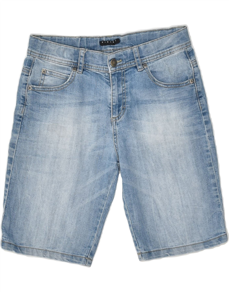 SISLEY Boys Denim Shorts 11-12 Years 2XL W28 Blue Cotton | Vintage Sisley | Thrift | Second-Hand Sisley | Used Clothing | Messina Hembry 