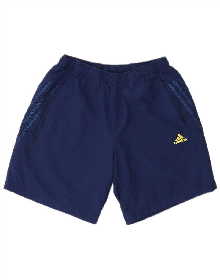 Adidas Mens Climalite Sport Shorts Large Navy Blue Polyester