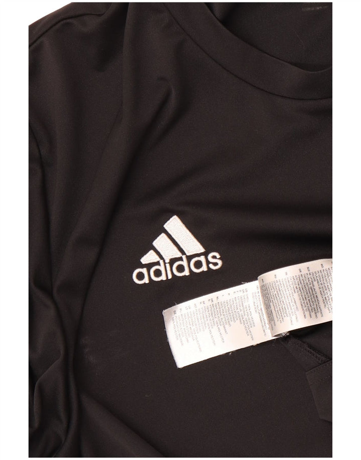 Adidas Mens Climalite T-Shirt Top Large Black Polyester
