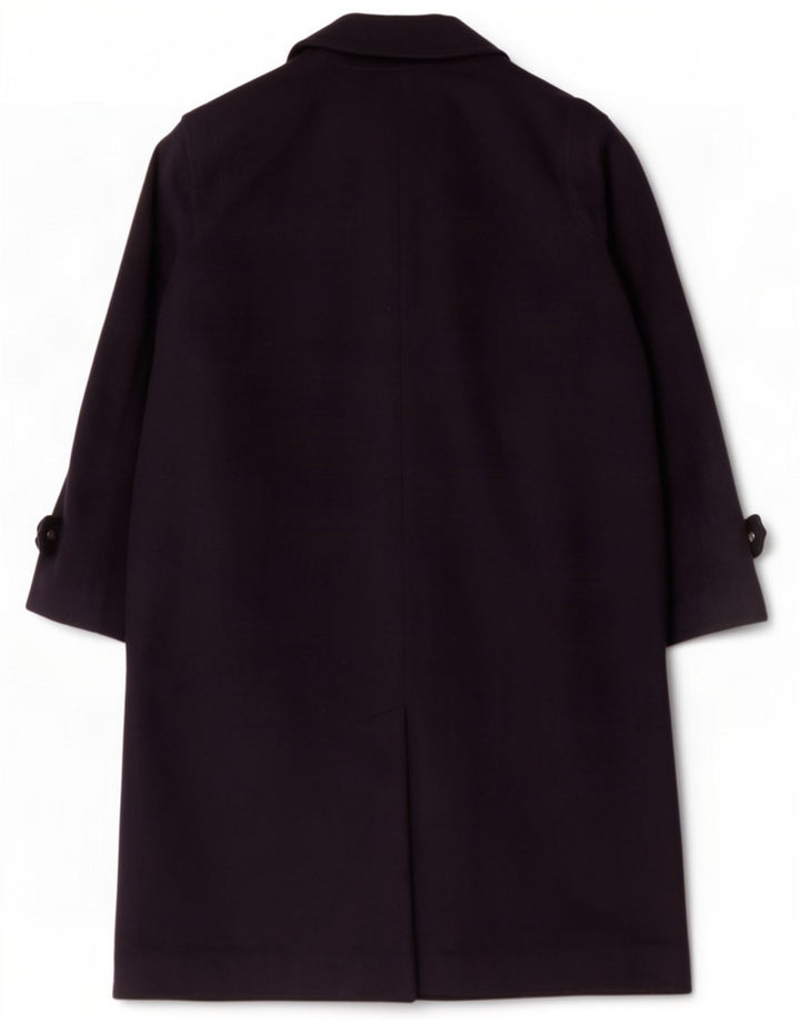 Moessmer Mens Overcoat UK 38 Medium Navy Blue Virgin Wool