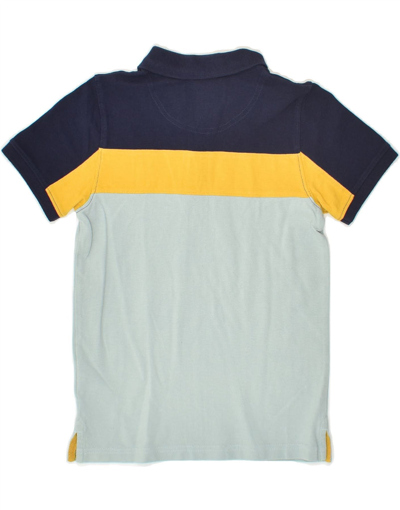 LYLE & SCOTT Boys Polo Shirt 8-9 Years Grey Colourblock Cotton | Vintage Lyle & Scott | Thrift | Second-Hand Lyle & Scott | Used Clothing | Messina Hembry 