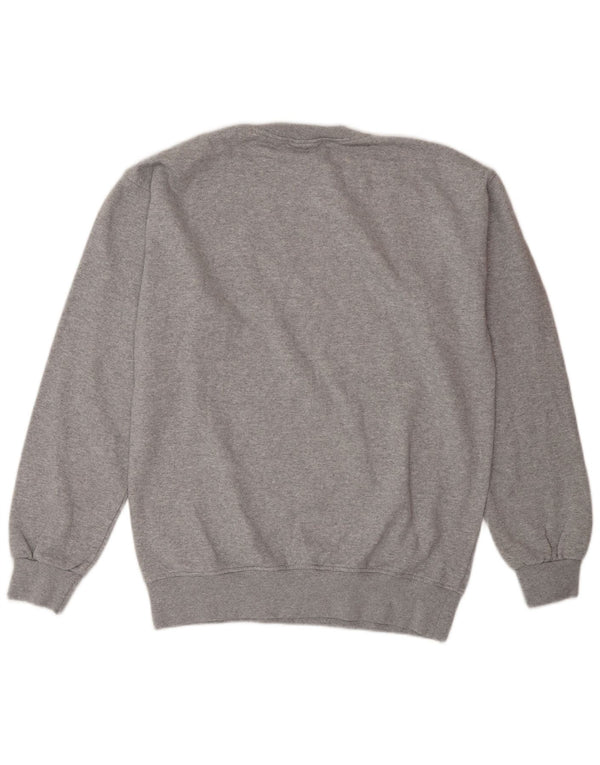 Coast Mens Tokyo Graphic Sweatshirt Jumper Small Grey Flecked Cotton