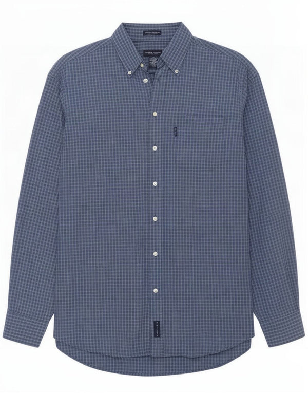 Gant Mens Shirt XL Blue Check Cotton