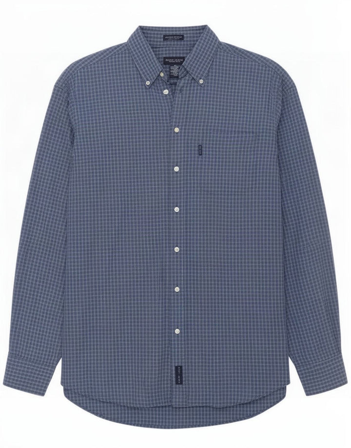 Gant Mens Shirt XL Blue Check Cotton