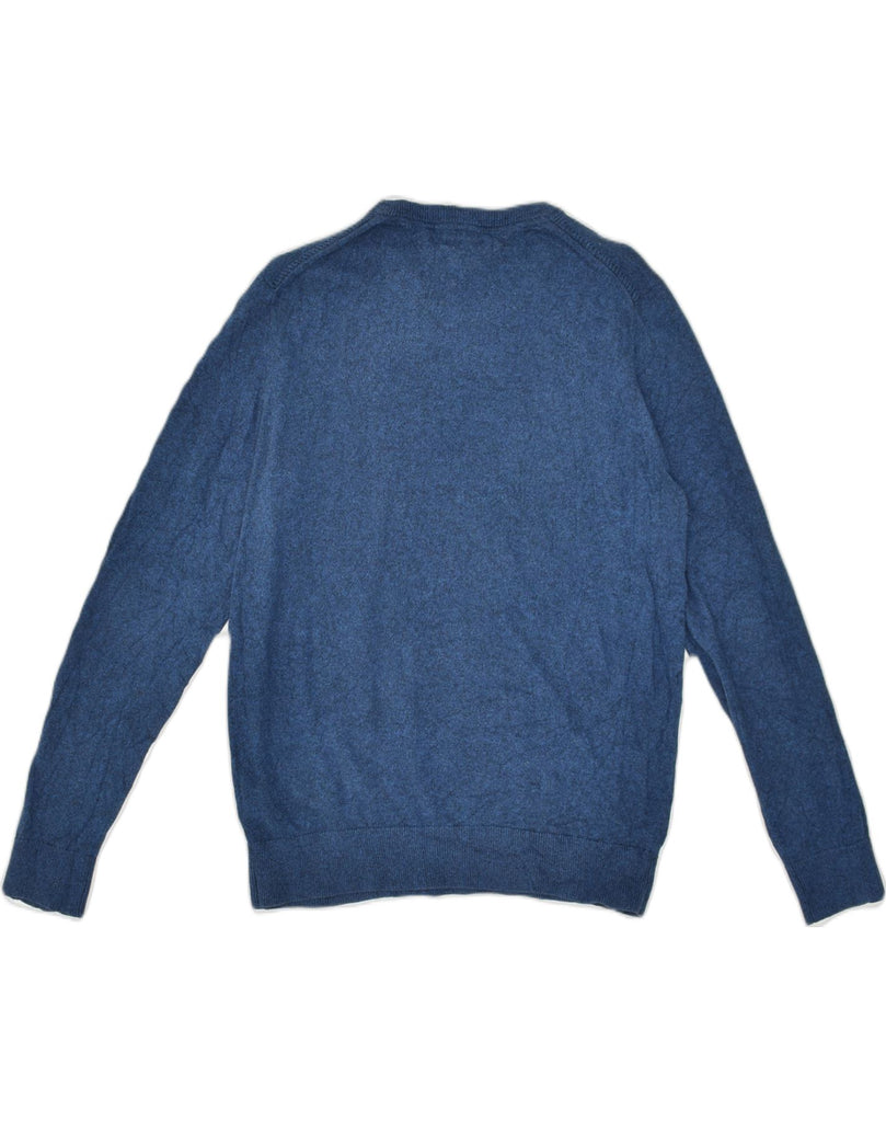 TOMMY HILFIGER Mens Crew Neck Jumper Sweater Medium Blue Cotton | Vintage Tommy Hilfiger | Thrift | Second-Hand Tommy Hilfiger | Used Clothing | Messina Hembry 