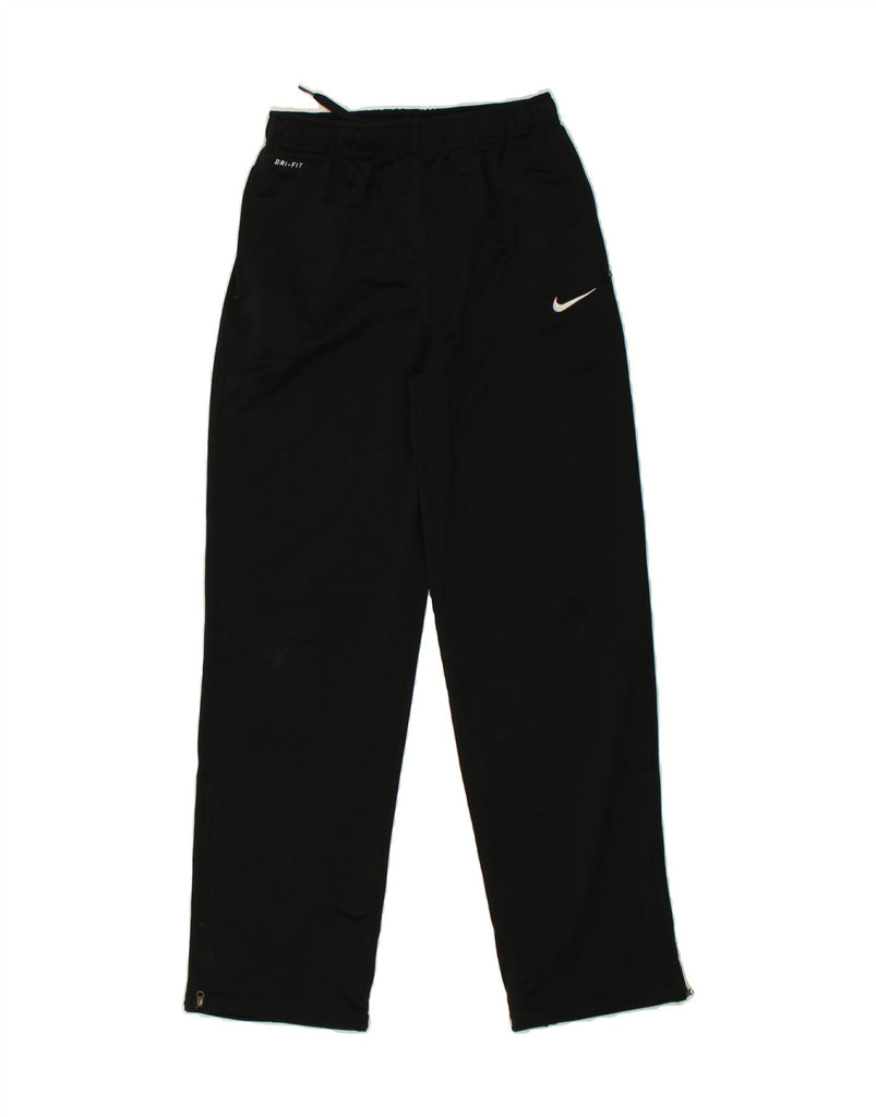 NIKE Boys Dri Fit Tracksuit Trousers 12-13 Years Large  Black Polyester Vintage Nike and Second-Hand Nike from Messina Hembry 