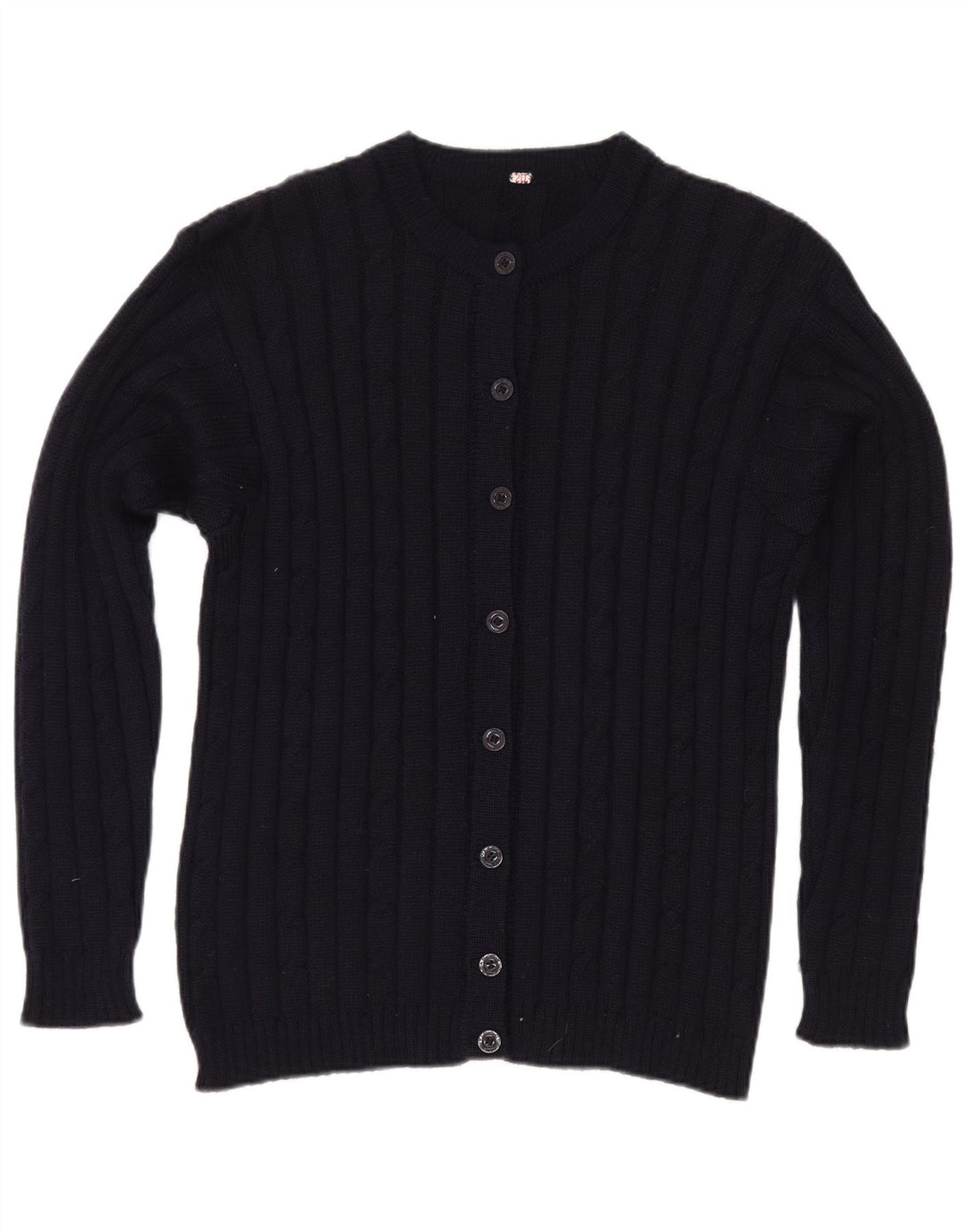 Vintage Womens Cardigan Sweater UK 12 Medium Navy Blue