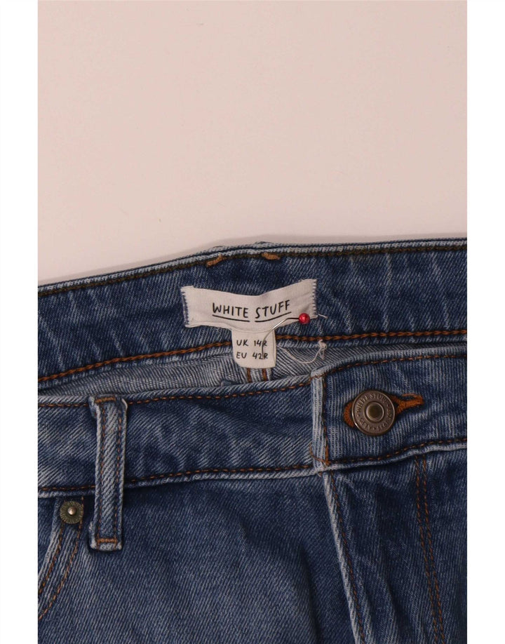 White Stuff Womens Straight Jeans UK 14 Large W34 L29 Blue Cotton