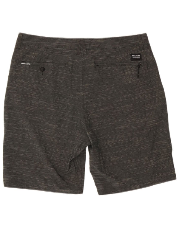 Quiksilver Mens Amphibian Chino Shorts W36 Large Grey Flecked Polyester
