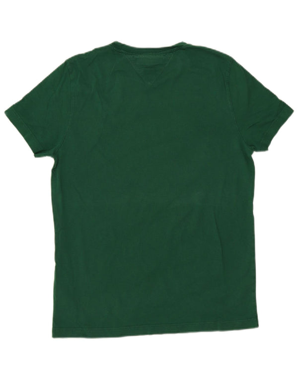 Tommy Hilfiger Mens Slim Fit Graphic T-Shirt Top Medium Green Cotton