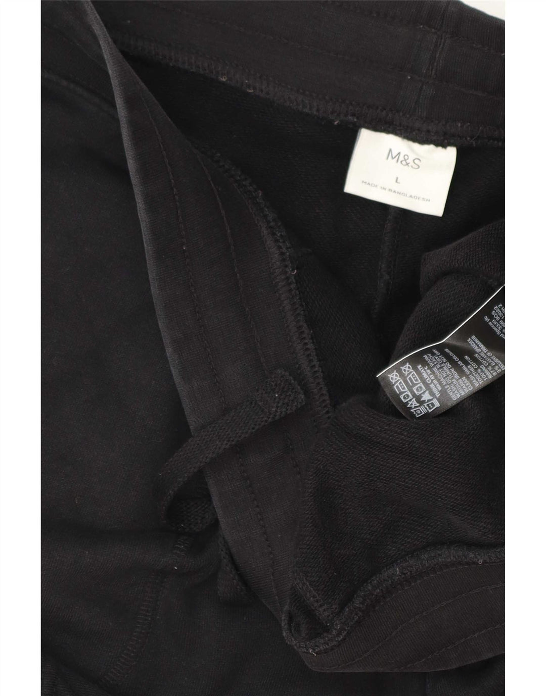 Marks & Spencer Mens Sport Shorts Large Black Cotton