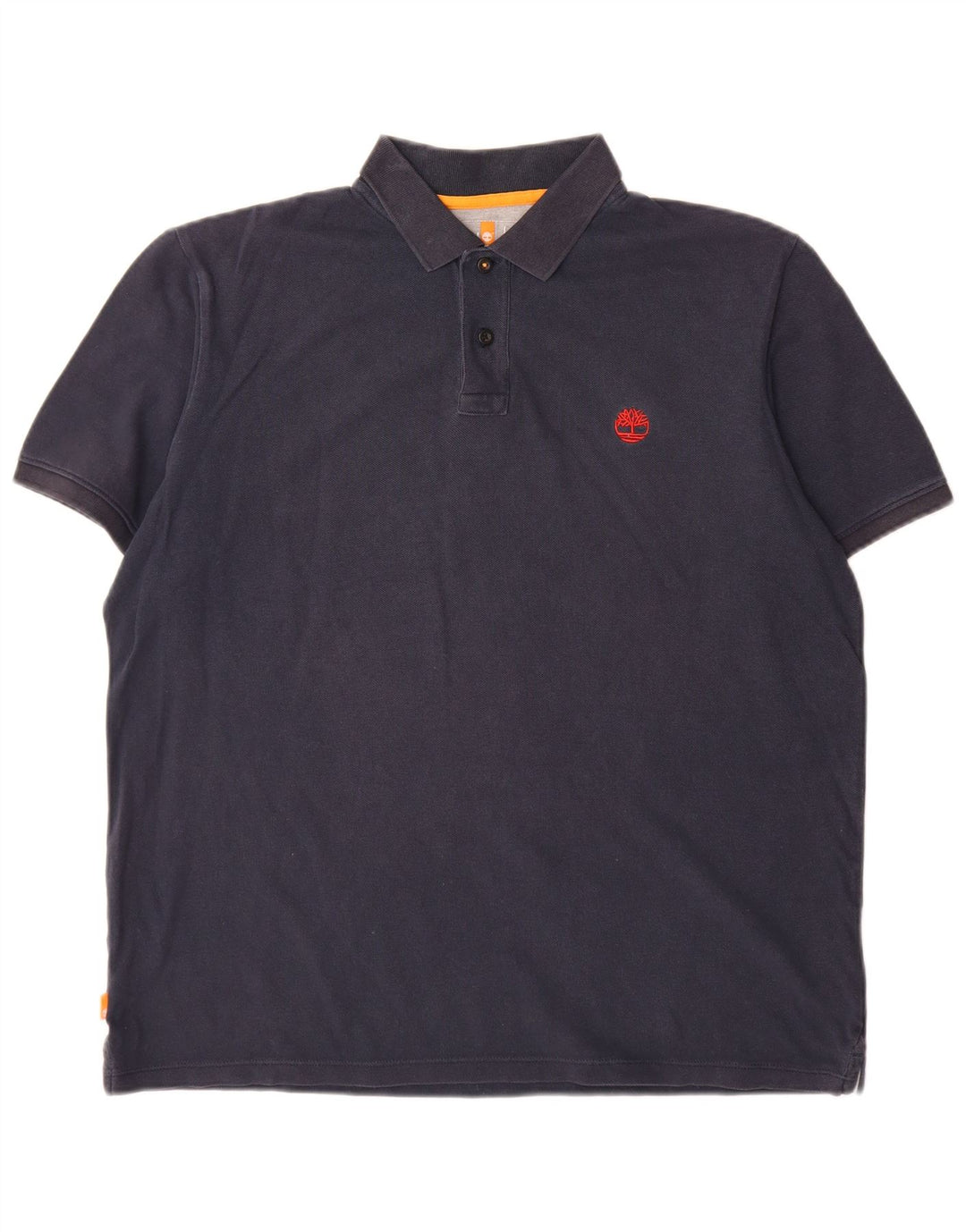 Timberland Mens Polo Shirt Large Navy Blue Cotton