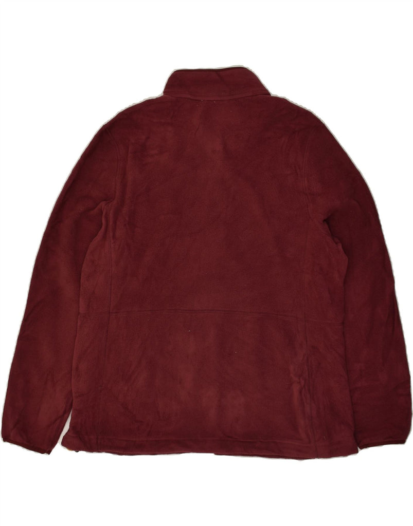 L.L.BEAN Womens Fleece Jacket UK 18 XL Burgundy Polyester | Vintage L.L.Bean | Thrift | Second-Hand L.L.Bean | Used Clothing | Messina Hembry 