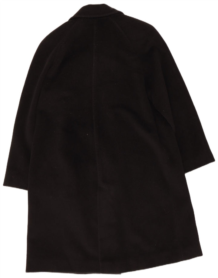 Piacenza Womens Overcoat UK 14 Large Black Wool