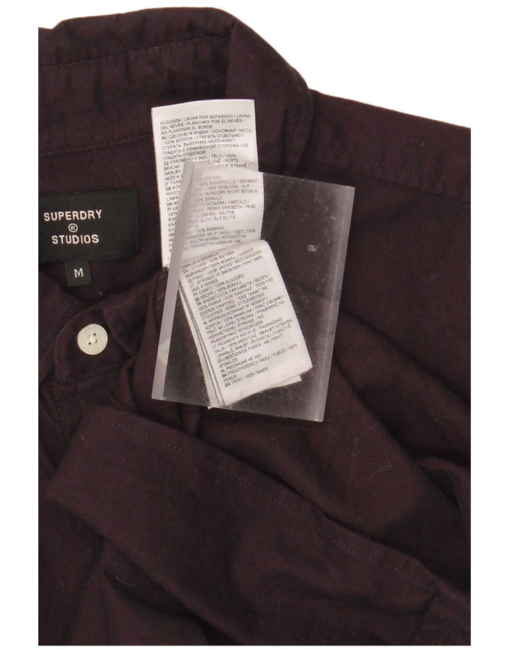 SUPERDRY Mens Shirt Medium Purple Cotton