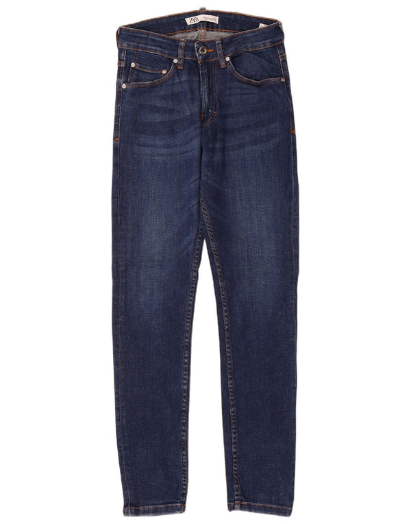 Zara Mens Skinny Jeans EU 38 Small W30 L30 Blue Cotton