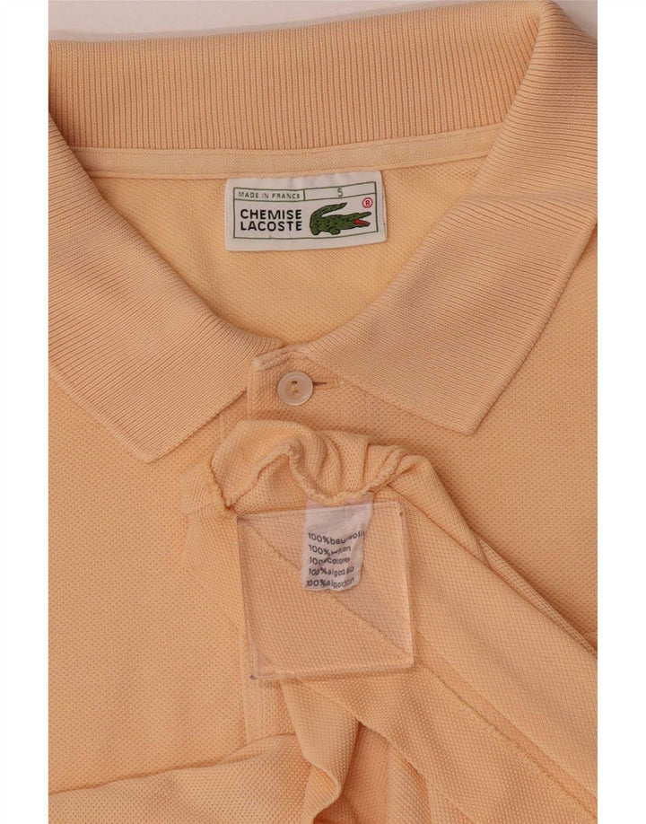 Lacoste Mens Polo Shirt Size 5 Large Pink Cotton