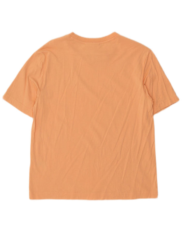 Lacoste Womens Relaxed Fit T-Shirt Top Size 36 Small Orange Cotton