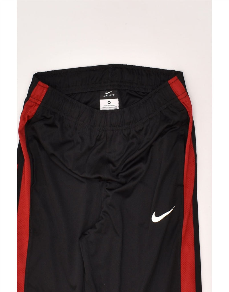 NIKE Boys Dri Fit Tracksuit Trousers 11-12 Years Medium Black Polyester | Vintage Nike | Thrift | Second-Hand Nike | Used Clothing | Messina Hembry 