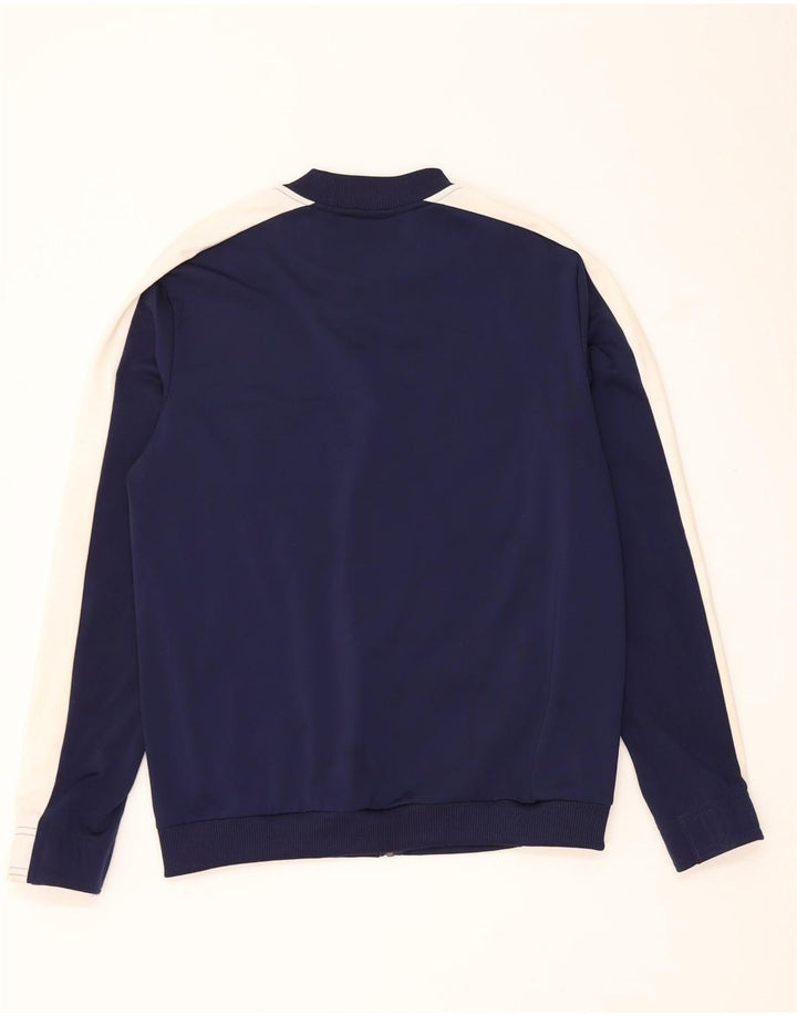 Puma Mens Tracksuit Top Jacket Small Navy Blue Colourblock Polyester