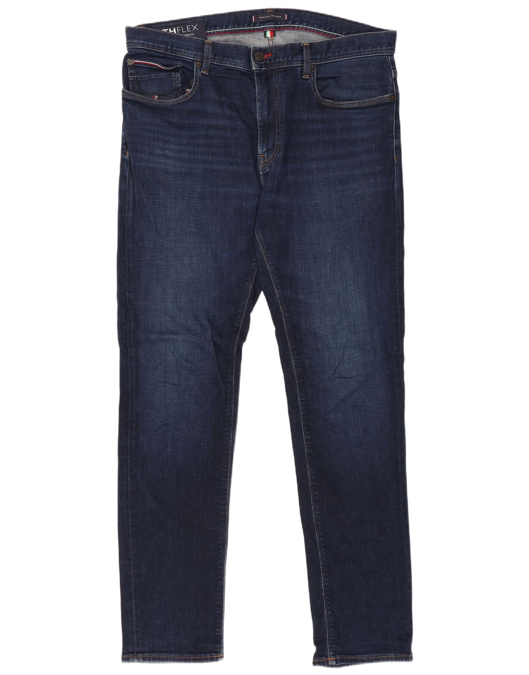 Tommy Hilfiger Mens Slim Jeans W36 L32 Navy Blue Cotton