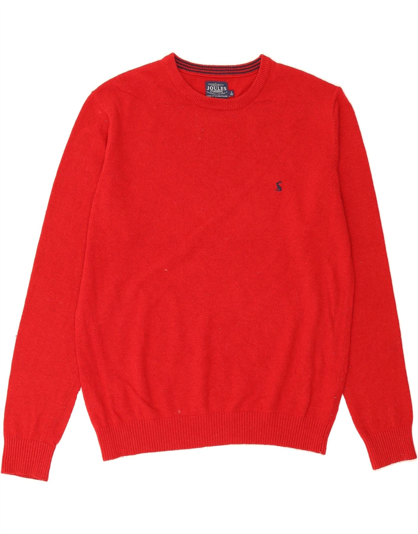 Joules Red Knit Jumper Joules Miranda Knitted Intarsia Crew Neck