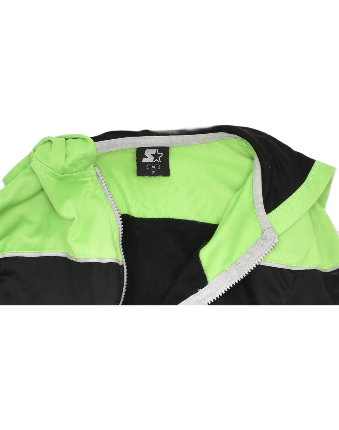 STARTER Boys Zip Hoodie Sweater 7-8 Years Medium Green Colourblock Sports | Vintage | Thrift | Second-Hand | Used Clothing | Messina Hembry 