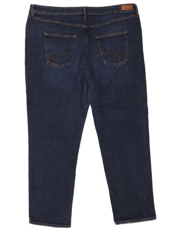 Fat Face Womens Sway Slim Jeans UK 22 3XL W42 L27 Navy Blue Cotton