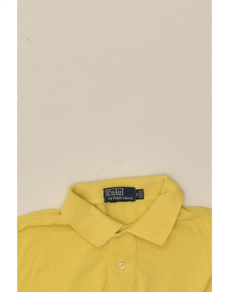 POLO RALPH LAUREN Mens Polo Shirt Medium Yellow Cotton | Vintage Polo Ralph Lauren | Thrift | Second-Hand Polo Ralph Lauren | Used Clothing | Messina Hembry 