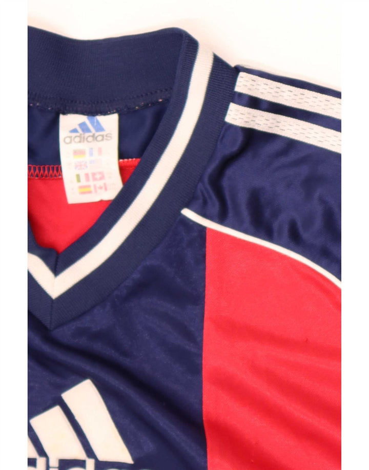 Adidas Mens Graphic T-Shirt Top XL Red Colourblock Polyester